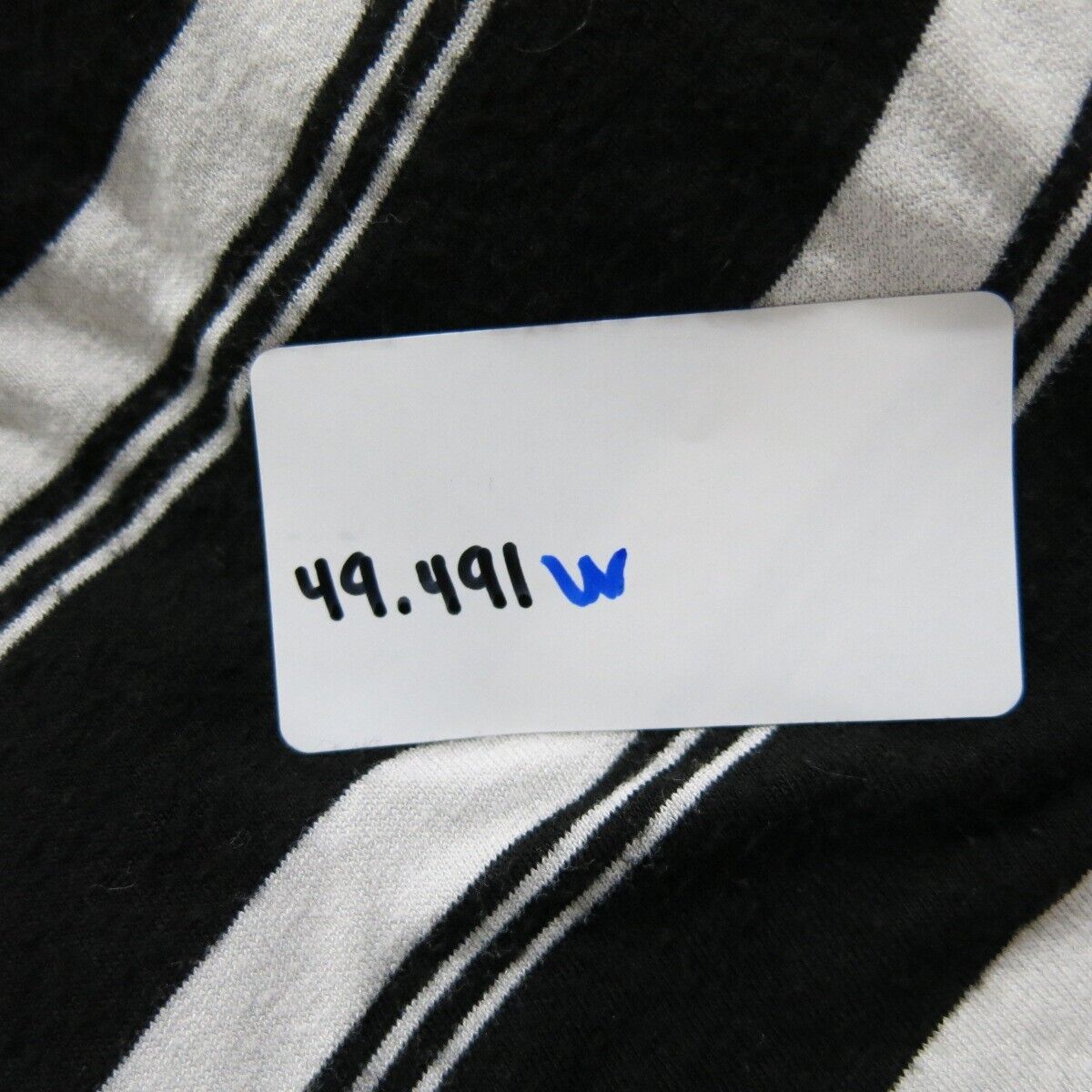 White House Black Market Women Sweater Striped Cardigan Open Front Black White M