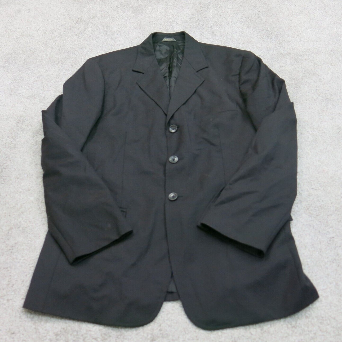 Banana Republic Mens Blazer Coat Jacket Long Sleeves Collard Black Size 385