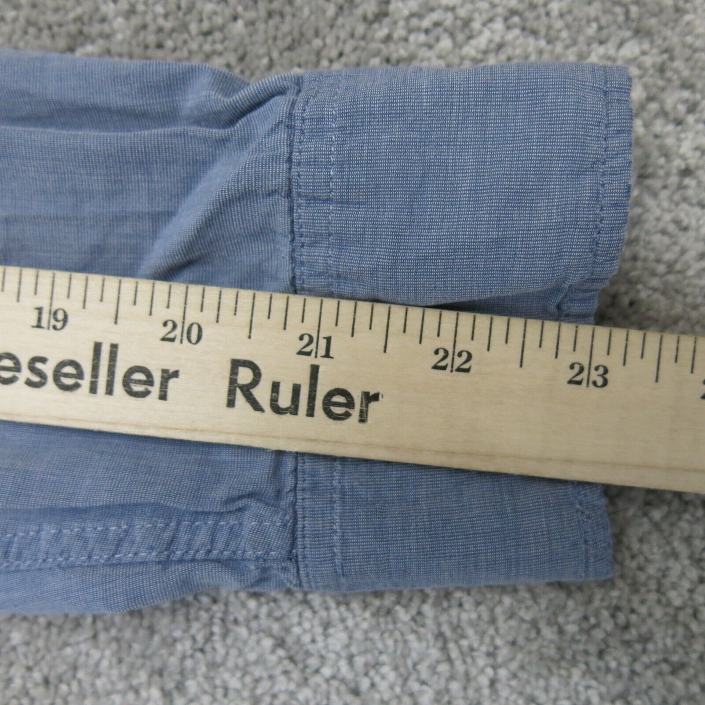 H&M Mens Shirt Button Up Regular Fit Casual Long Sleeves Blue Size X Large