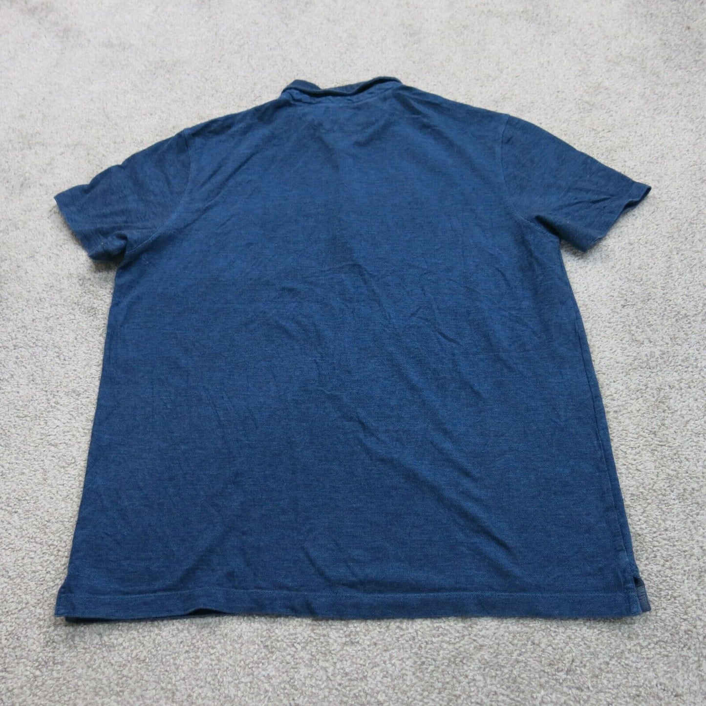 Banana Republic Men Polo Shirt Short Sleeves Pocket Navy Blue Size Large