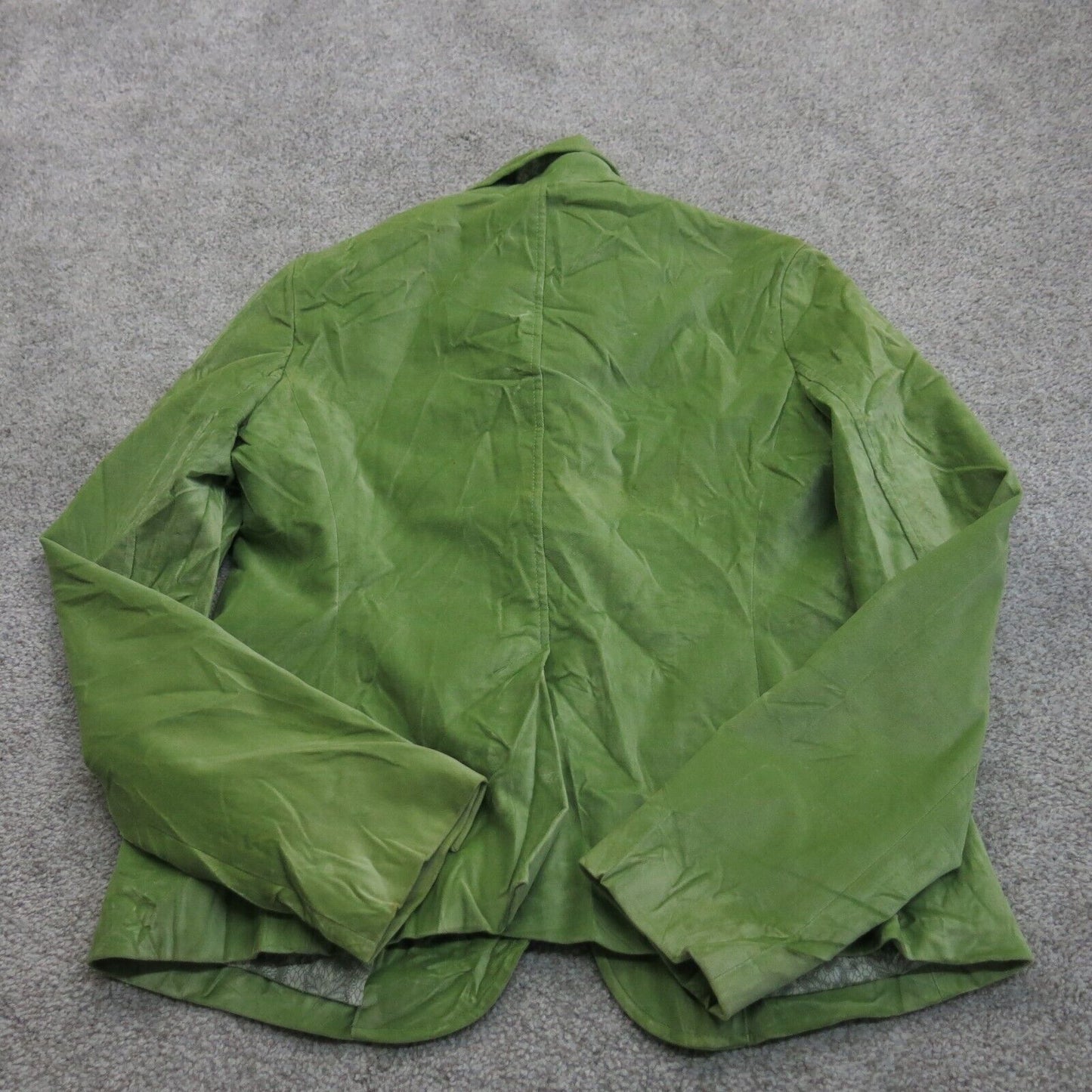 Gap Womens Blazer Coat Single Breasted Long Sleeves Pockets Green Size 12