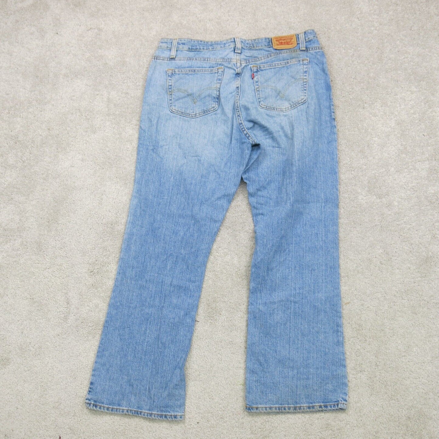 Levis 515 Mens Jeans Bootcut Denim Mid Rise Five Pockets Blue Size 18 Medium