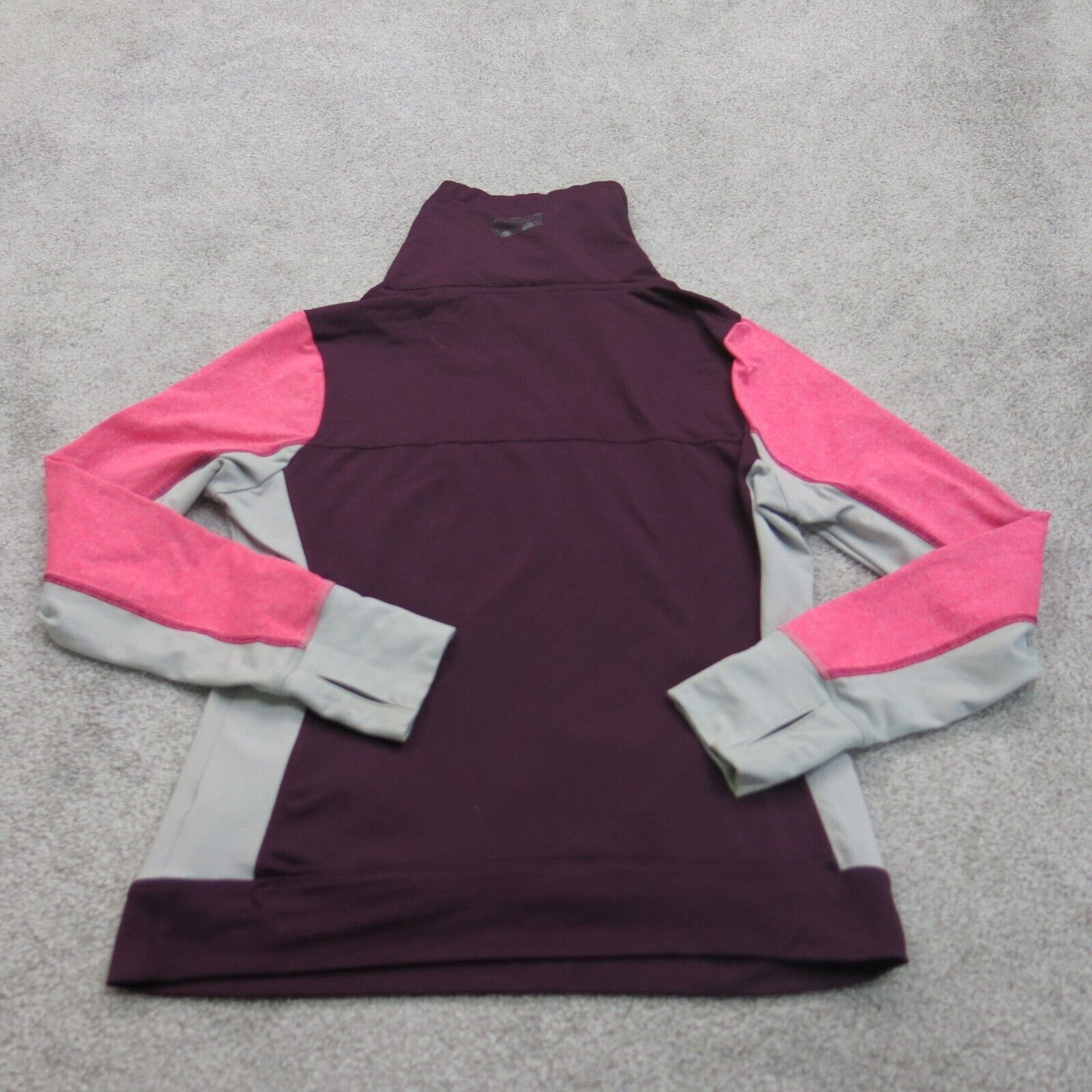 Pink Victorias Secret Womens Sweatshirt High Neck Ultimate Maroon Pink SZ Large