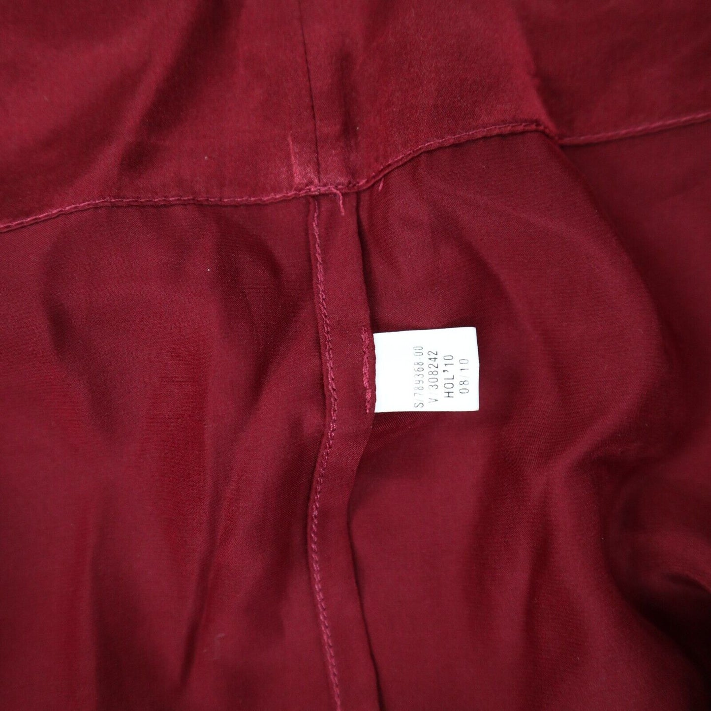 Banana Republic Heritage Women Blouse Top Cap Sleeves Split V Neck Red SZ Small