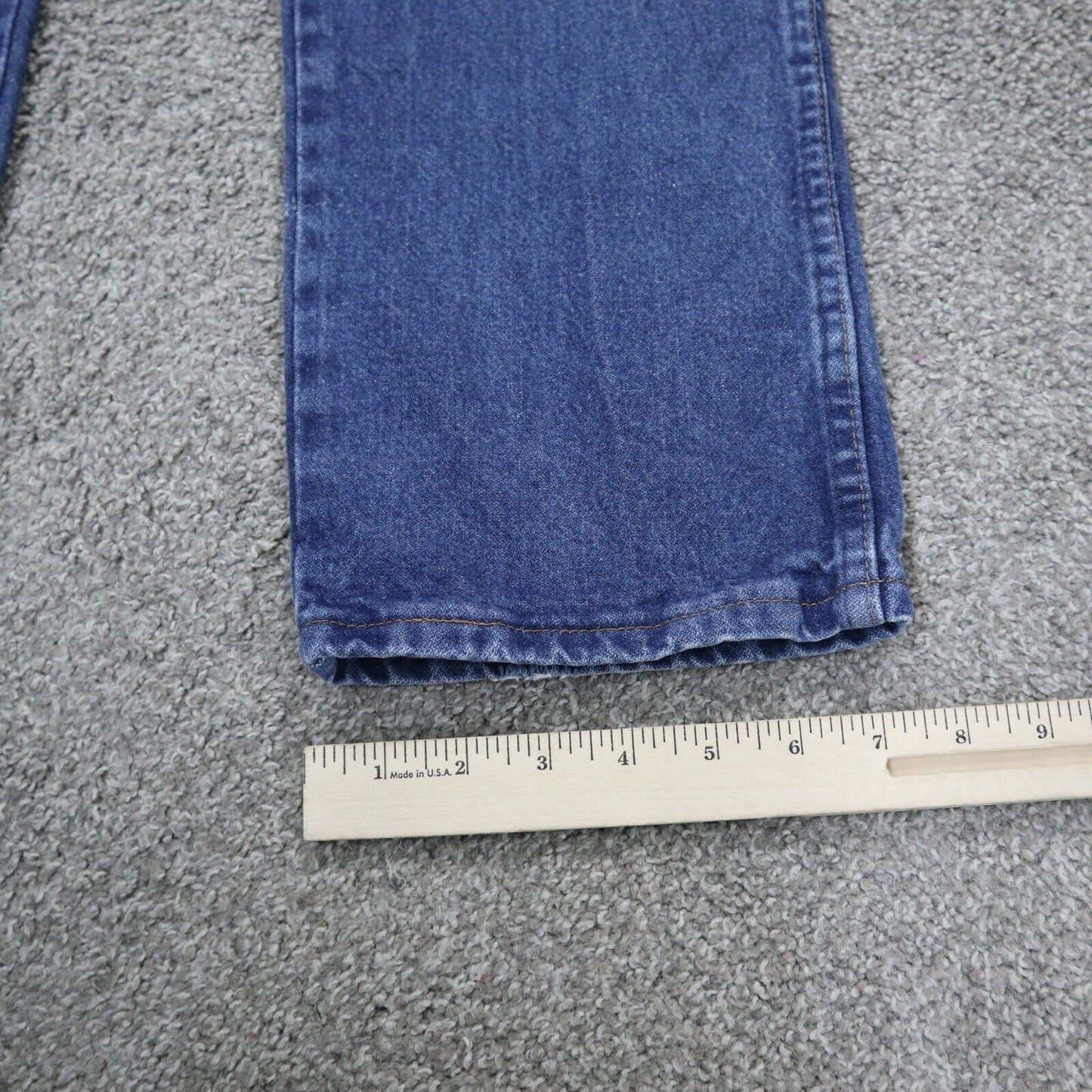 Wrangler Mens Jeans Straight Leg Denim 100 Cotton Mid Rise Blue Size W31XL30