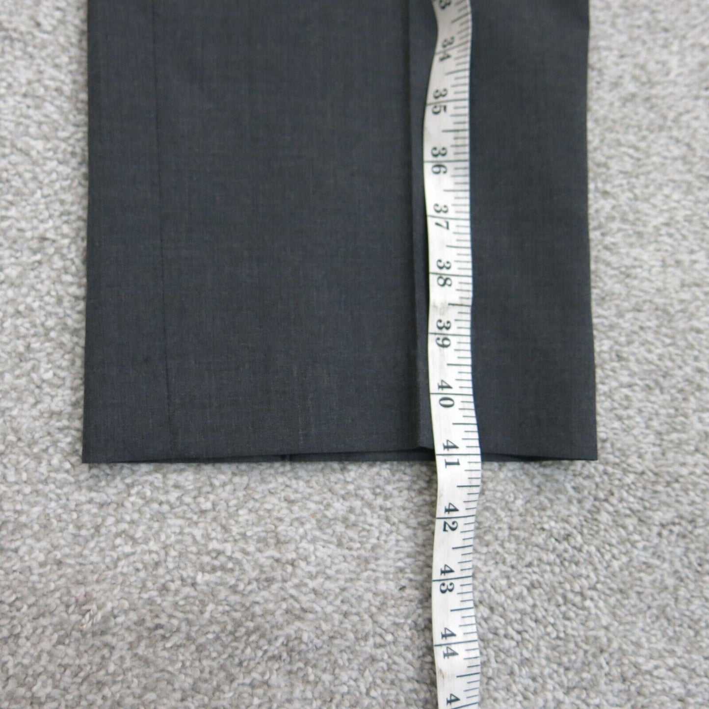 NEW Lands End Mens Dress Pan Straight Leg Slash Pockets High Rise Black Size 35