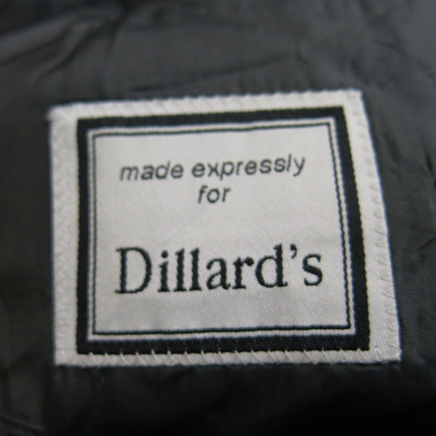 Dillard's Mens Blazer Coat Jacket Collard 100% Wool Long Sleeves Black Size 4