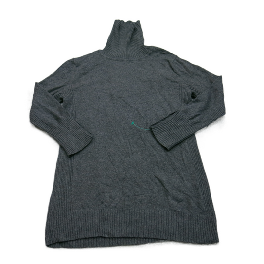 Express Womens Pullover Knitted Sweater High Neck Long Sleeve Black Size Medium