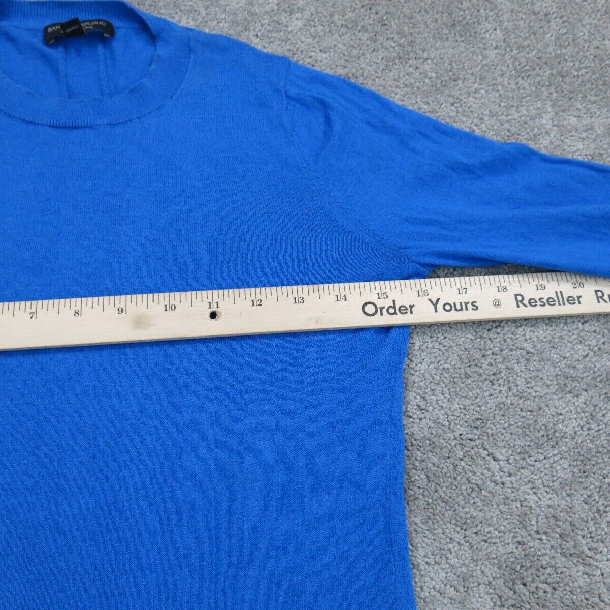 Banana Republic Womens Sweater Knitted Crew Neck Long Sleeve Blue Size X Small