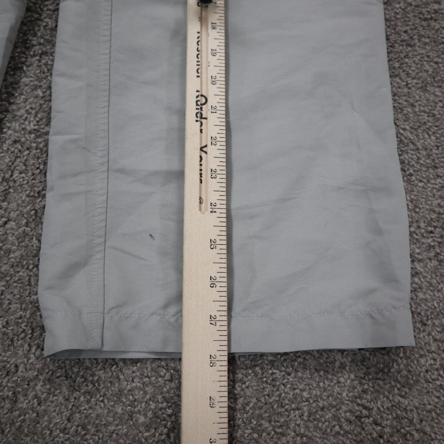 Abercrombie & Fitch Men Activewear Pant Straight Leg Ankle Zip Gray Size Medium