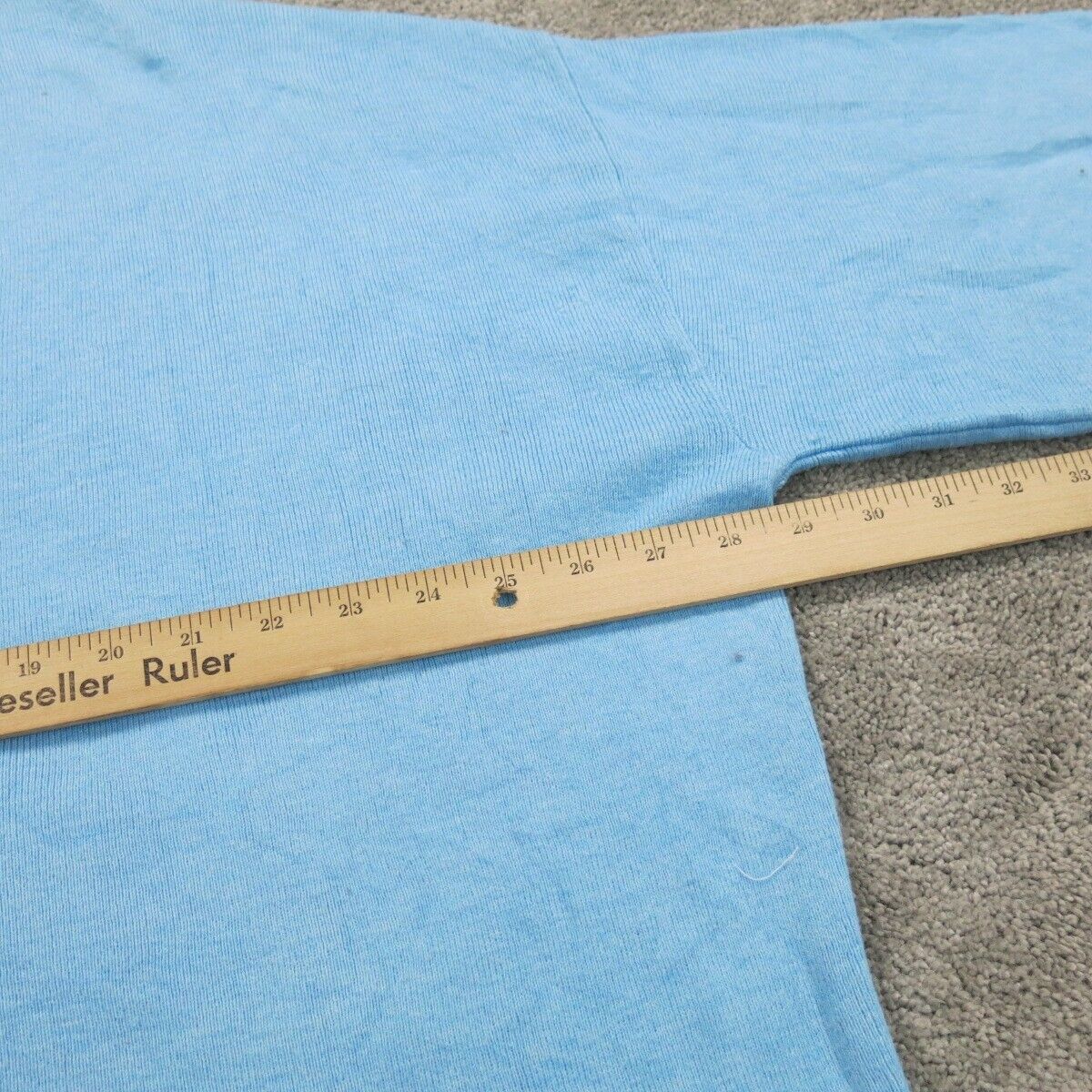 H&M Womens Pullover Sweater Knitted Mock Neck Long Sleeves Light Blue SZ X Large