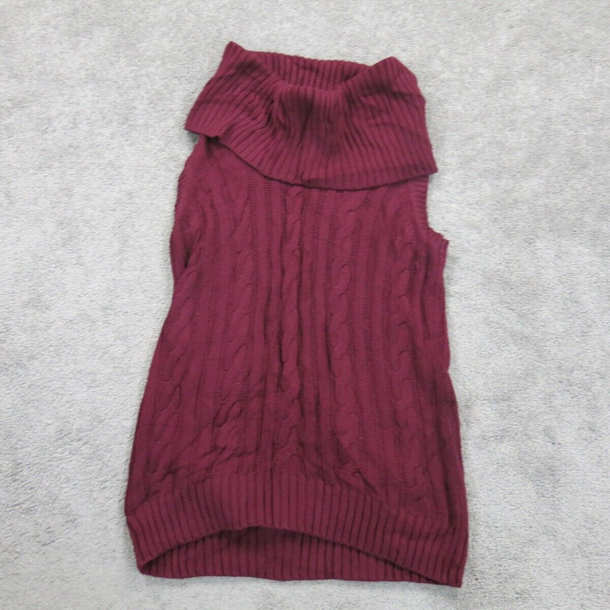 Banana Republic Womens Pullover Sweater Knitted Sleeveless Maroon Size Medium