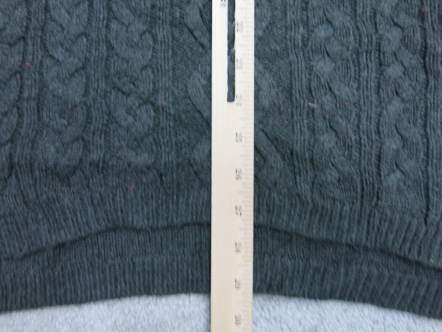 Massimo Mens Pullover Sweater Long Sleeves Casual V Neck Black Size Large