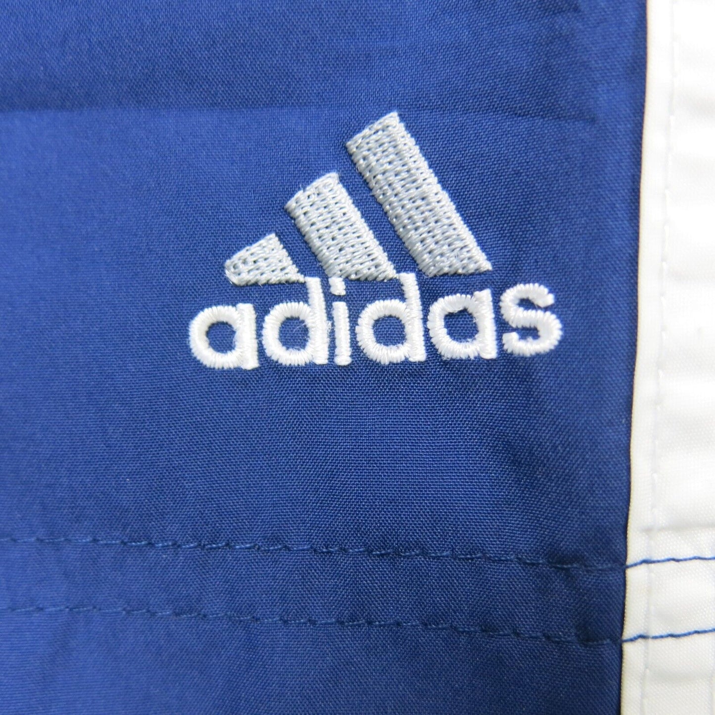 Adidas Mens Track Pant Elastic Waist Climashell Wind 3 Striped Blue Size Small