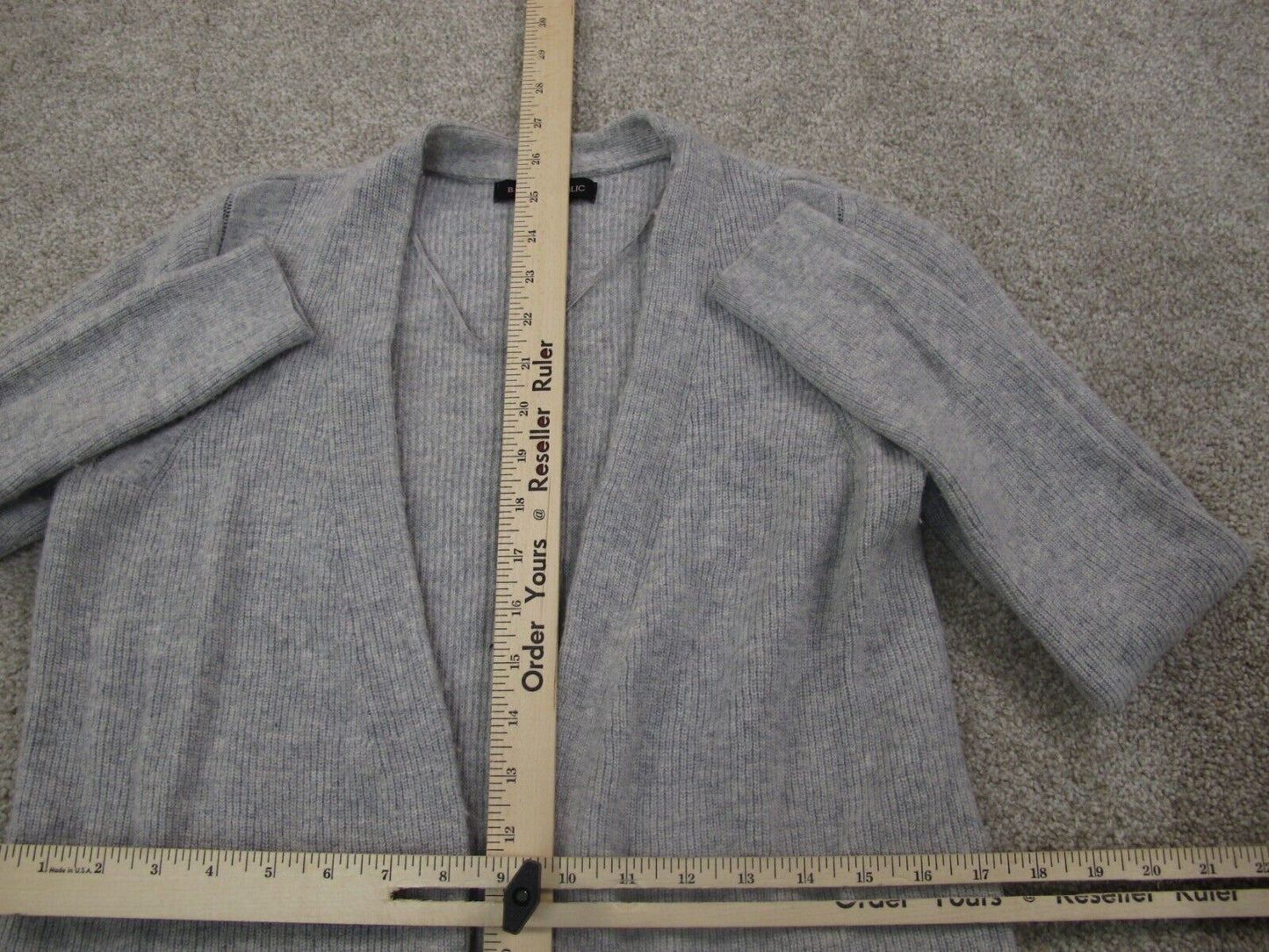 Banana Republic Womens Cardigan Sweater Open Front Long Sleeves Gray Size S/P