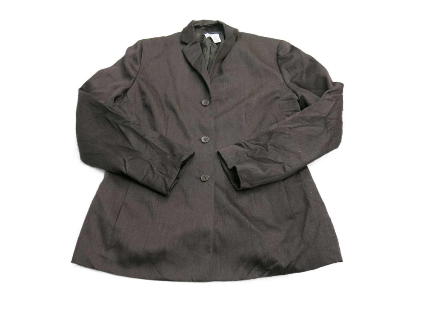 Ann Taylor Loft Womens Blazer Coat Long Sleeve Single Breasted Brown Size 10