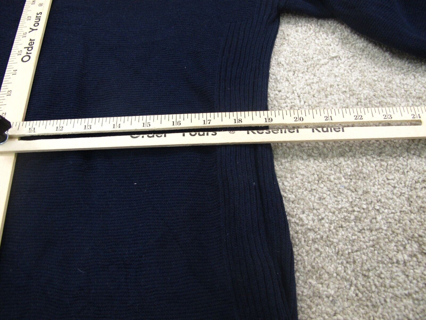 J. Crew Womens Pullover Knitted Sweater Long Sleeves Navy Blue Size Large