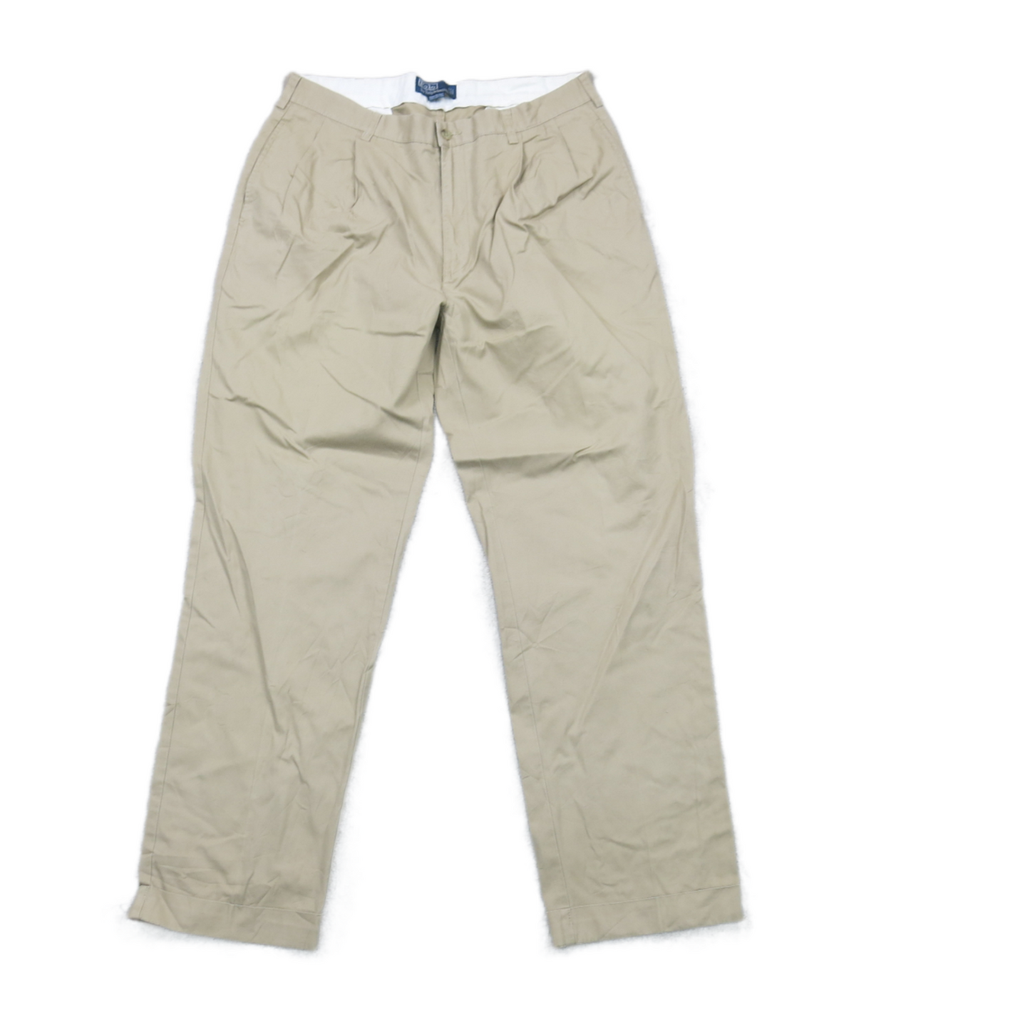 Ralph Lauren Mens Pants Chino Hammond 100% Cotton High Rise Beige Size W35