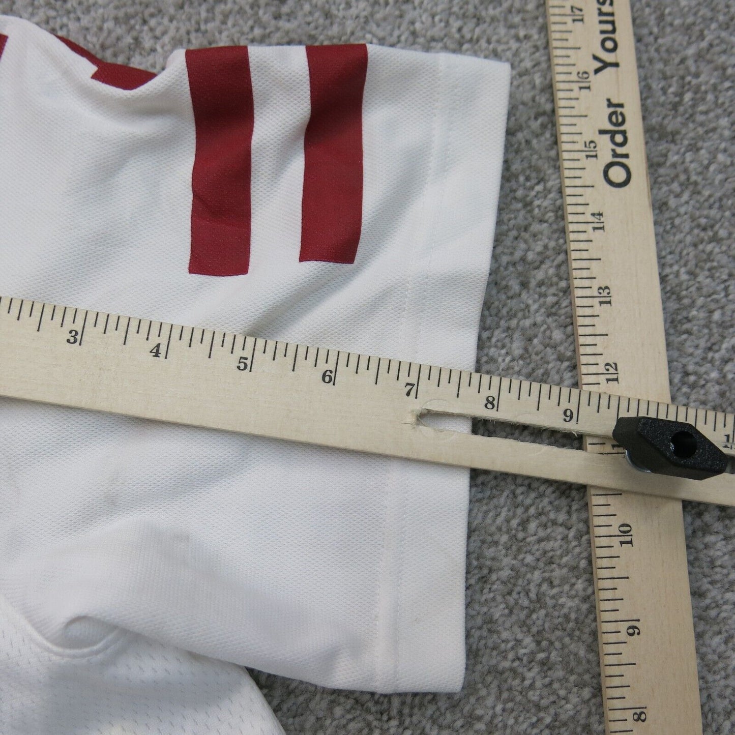 Adidas Mens T Shirt Crew Neck Short Sleeve Sports Tee Off White Size Medium