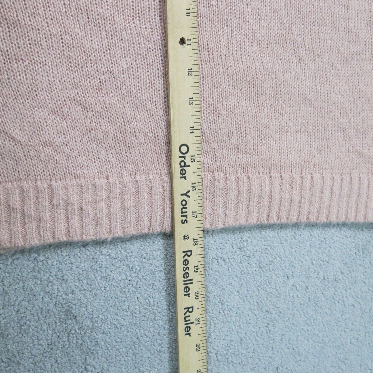 H&M Womens Pullover Crew Neck Sweater Top Long Sleeves Peach Size Large