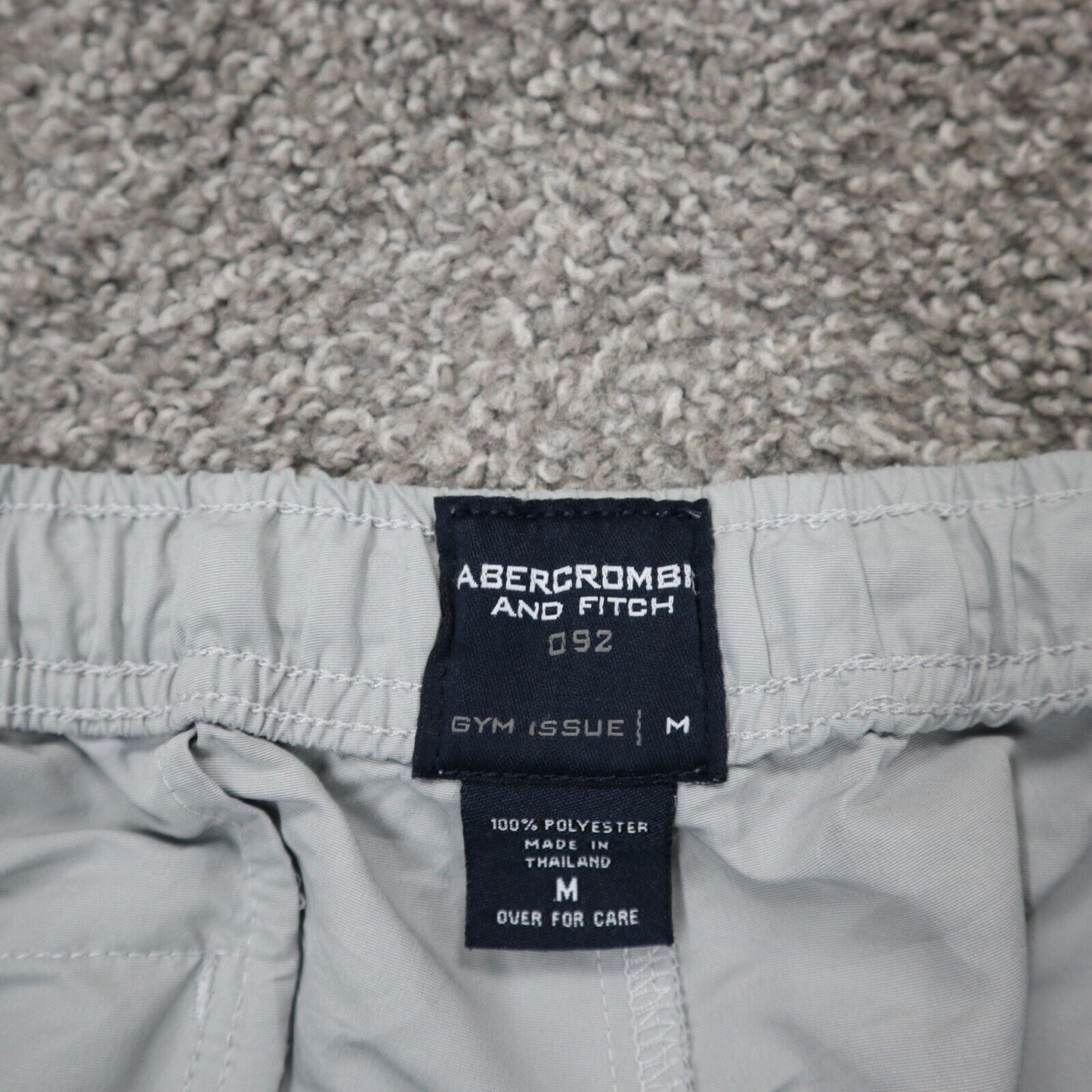 Abercrombie & Fitch Men Activewear Pant Straight Leg Ankle Zip Gray Size Medium