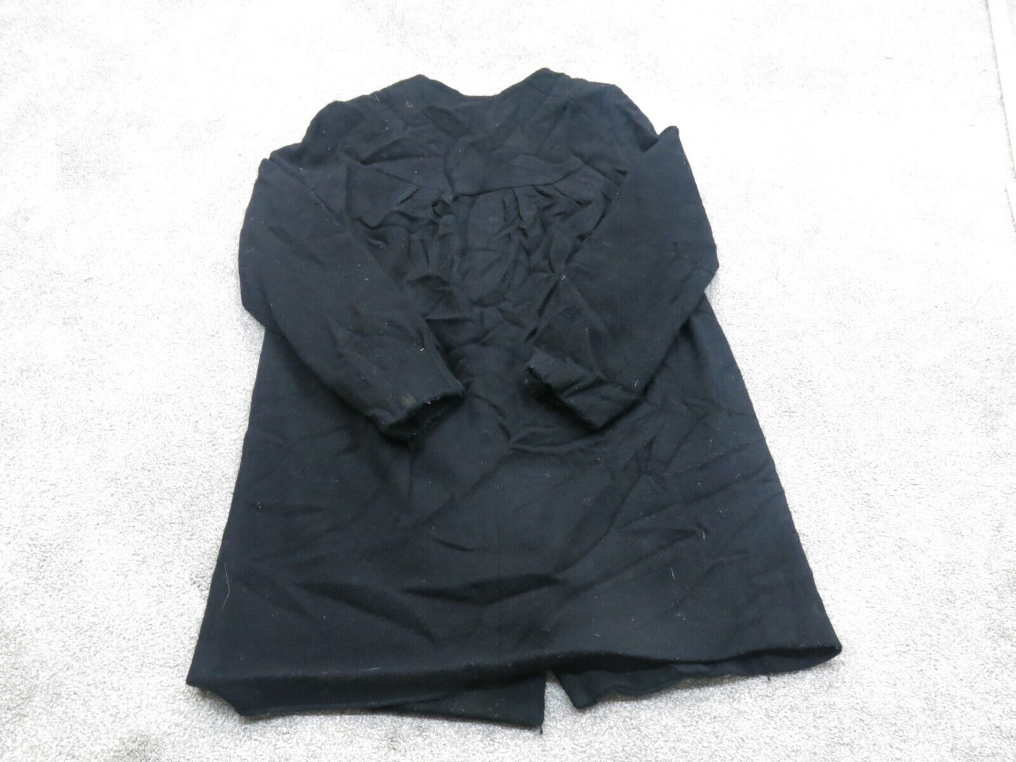 Banana Republic Womens Blazer Coat Double Breasted Pockets Black Size Medium