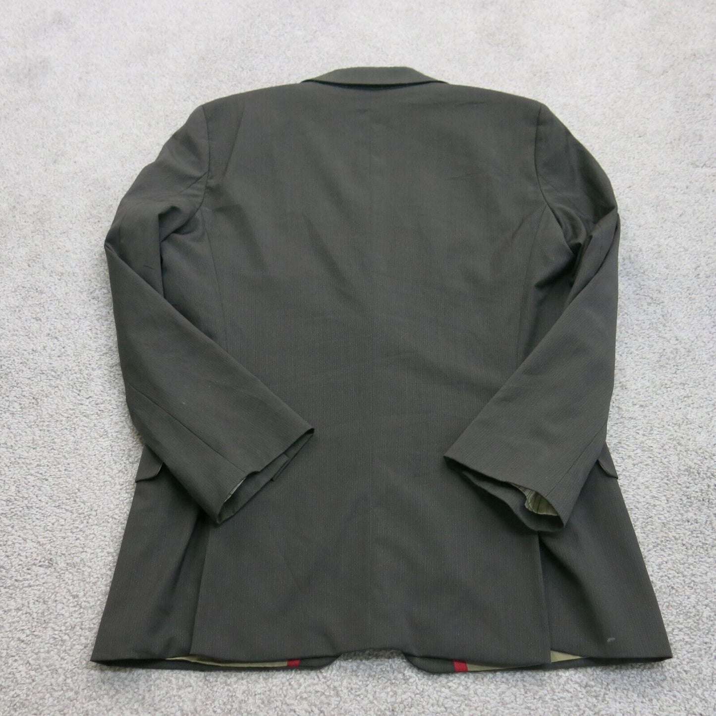 Hugo Hugo Boss Mens Blazer Coat Single Breasted Pockets Gray Size 38 Reg