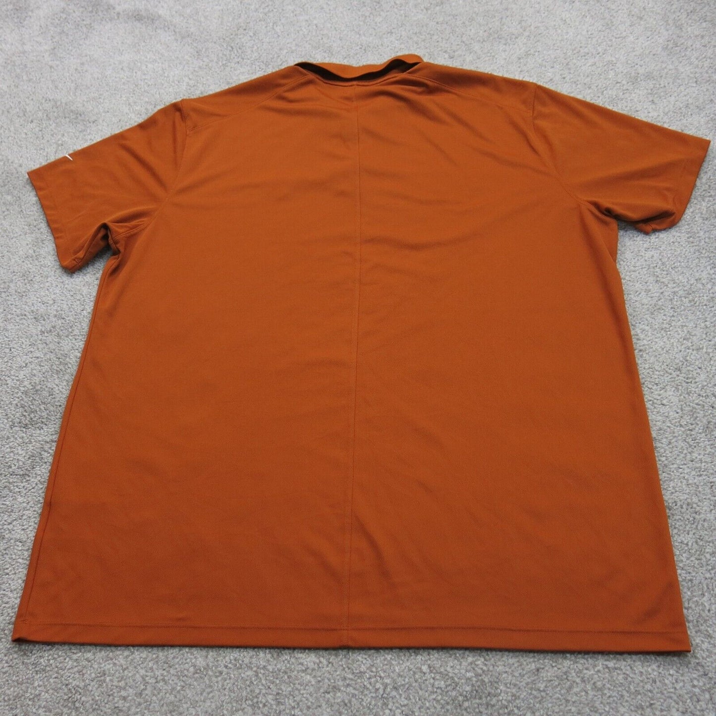 Nike Mens Dri Fit Pullover Polo T Shirt Short Sleeve Orange Size XL