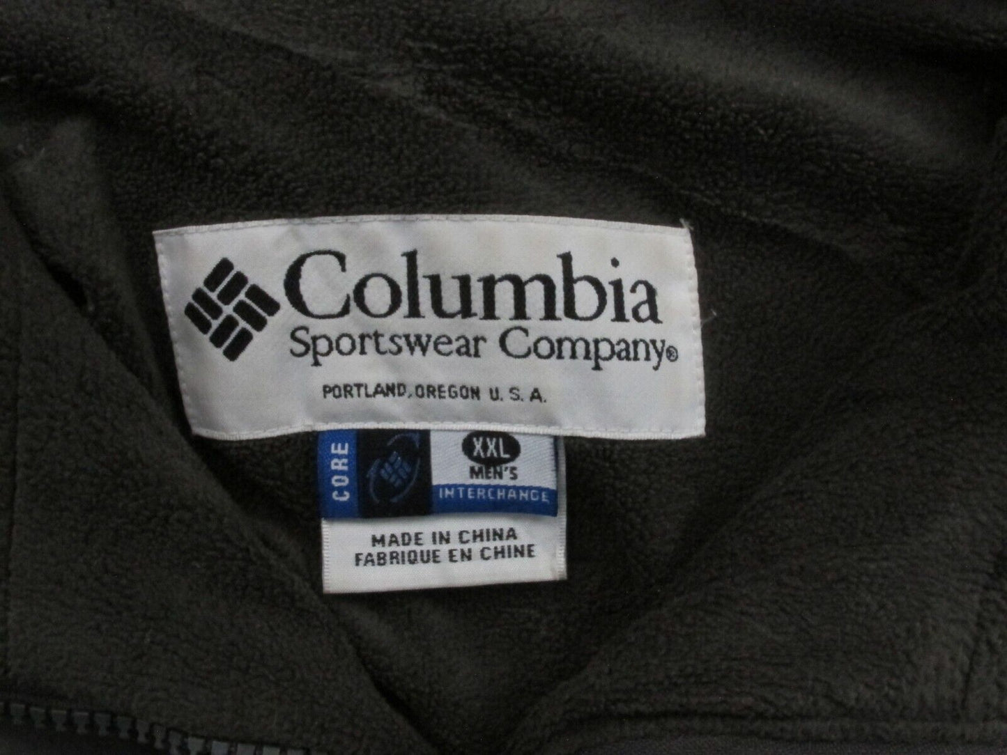 Columbia Mens Windbreaker Jacket Full Zip Up Long Sleeves Pockets Green Size XXL