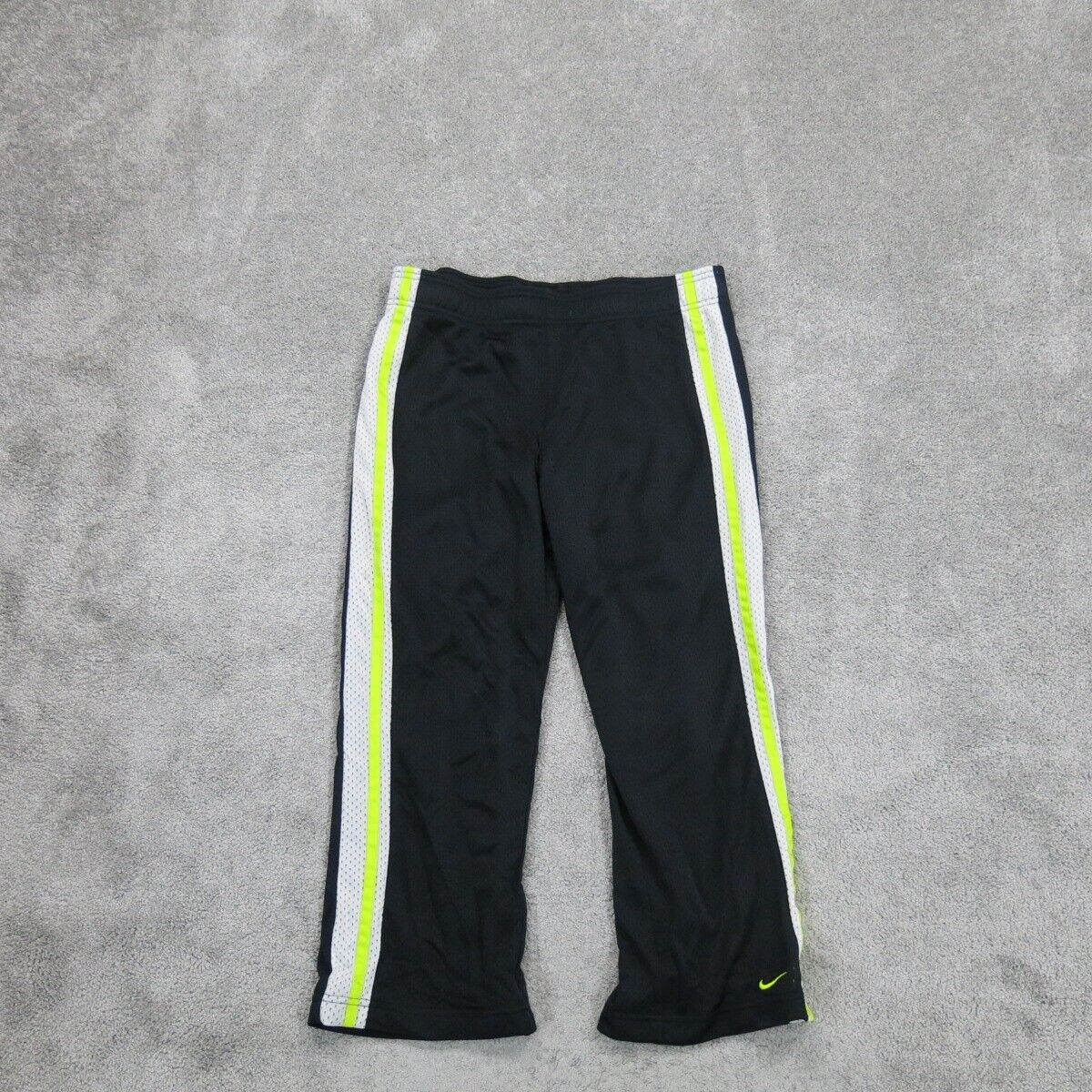 Nike Mens Pant Activewear Sweatpant Elastic Waist Mid Rise Black Size Medium