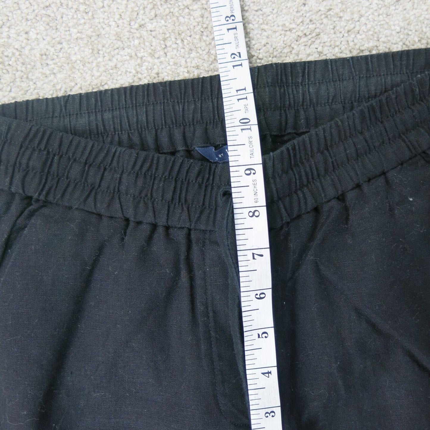 J. Crew Womens Activewear Sweatpants Mid Rise Drawstring Waist Logo Black Size 0