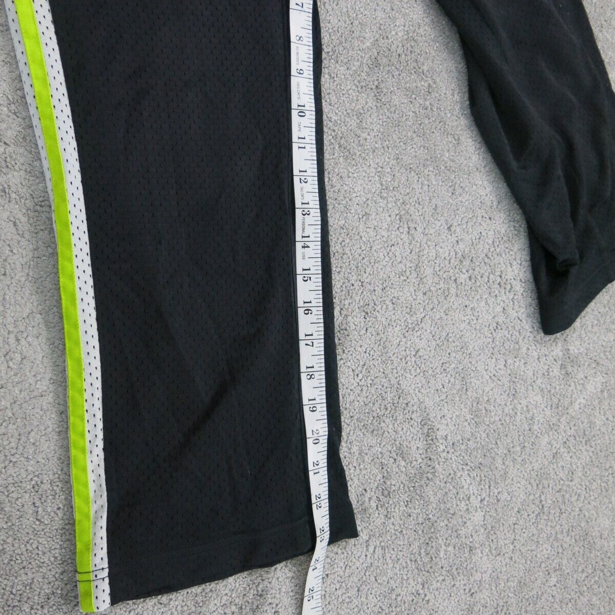 Nike Mens Pant Activewear Sweatpant Elastic Waist Mid Rise Black Size Medium