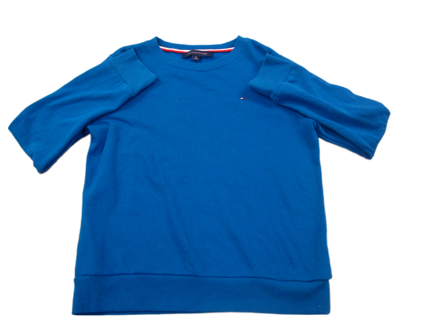 Tommy Hilfiger Womens Pullover Sweater Long Sleeves Crew Neck Blue Size S/P
