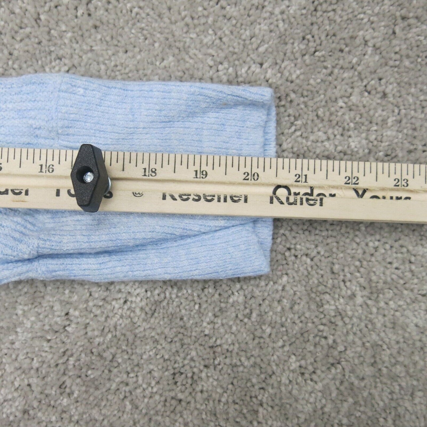 Loft Womens Pullover Sweater High Neck Long Sleeves Solid Sky Blue Size Large