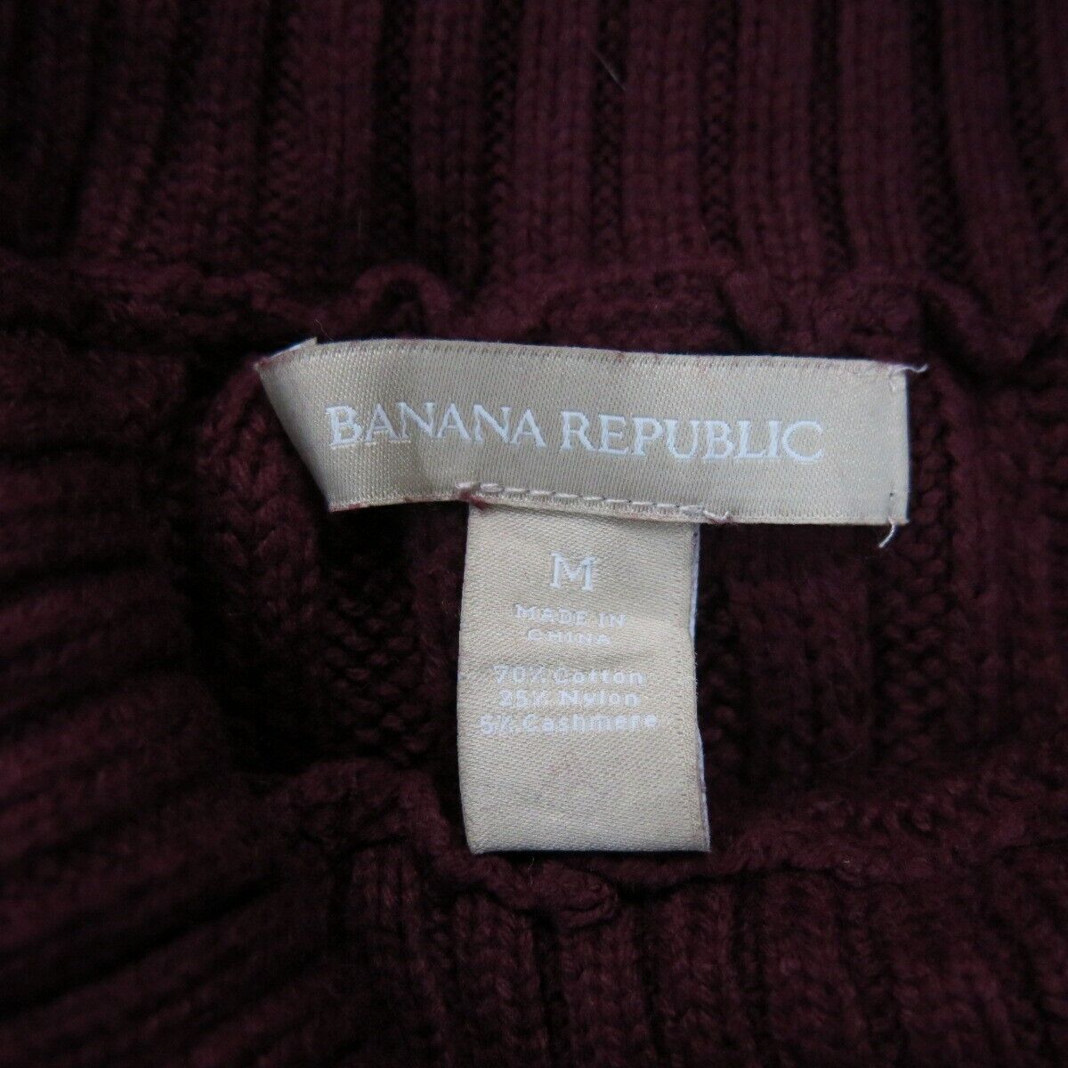Banana Republic Womens Pullover Sweater Knitted Sleeveless Maroon Size Medium