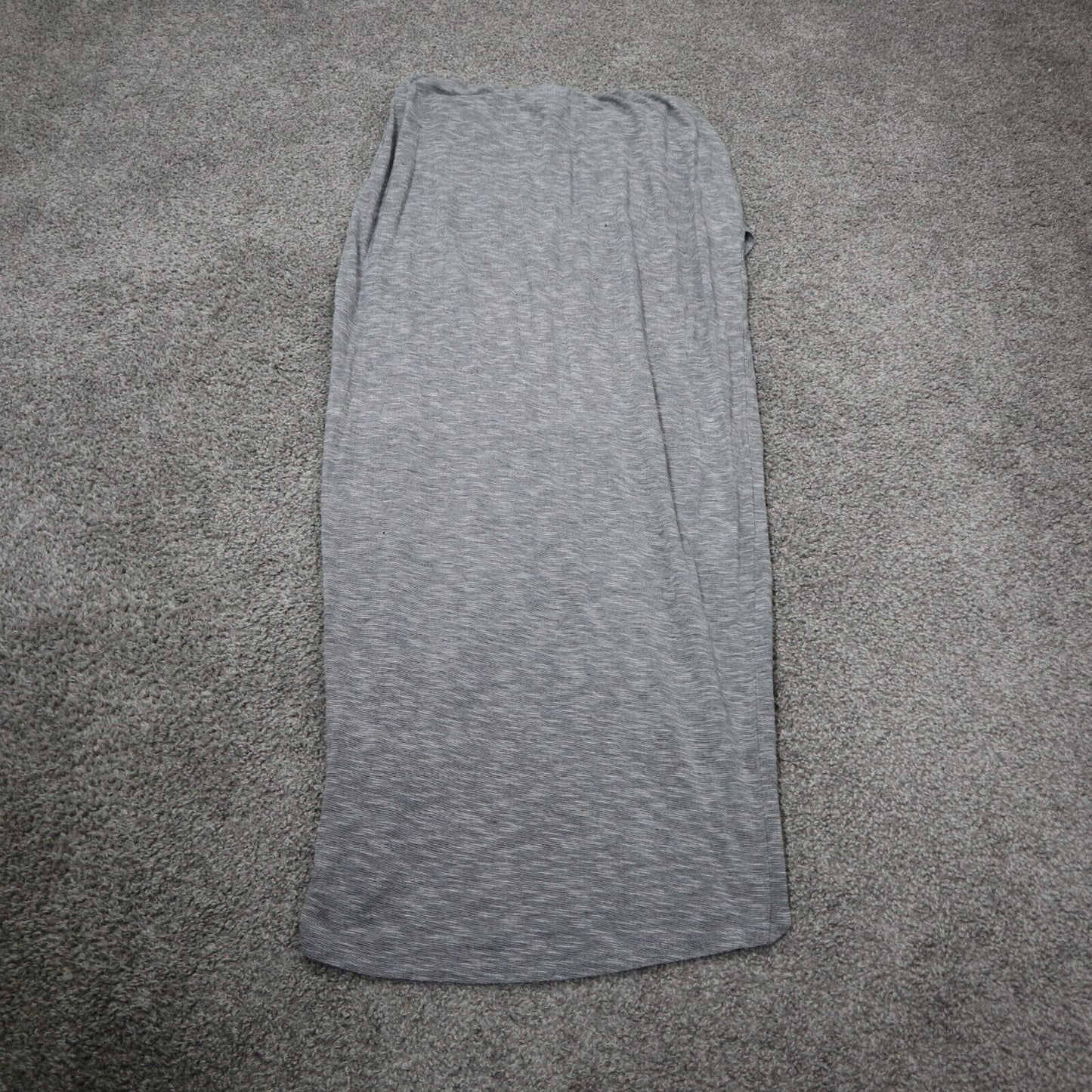 Mossimo Womens Faux Wrap Soft KNit Maxi Skirt Gray Size Medium