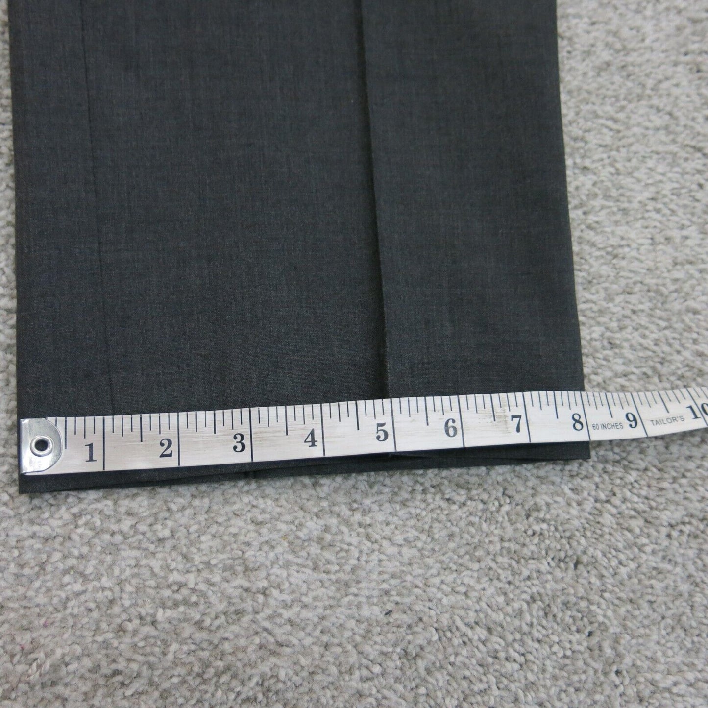 NEW Lands End Mens Dress Pan Straight Leg Slash Pockets High Rise Black Size 35