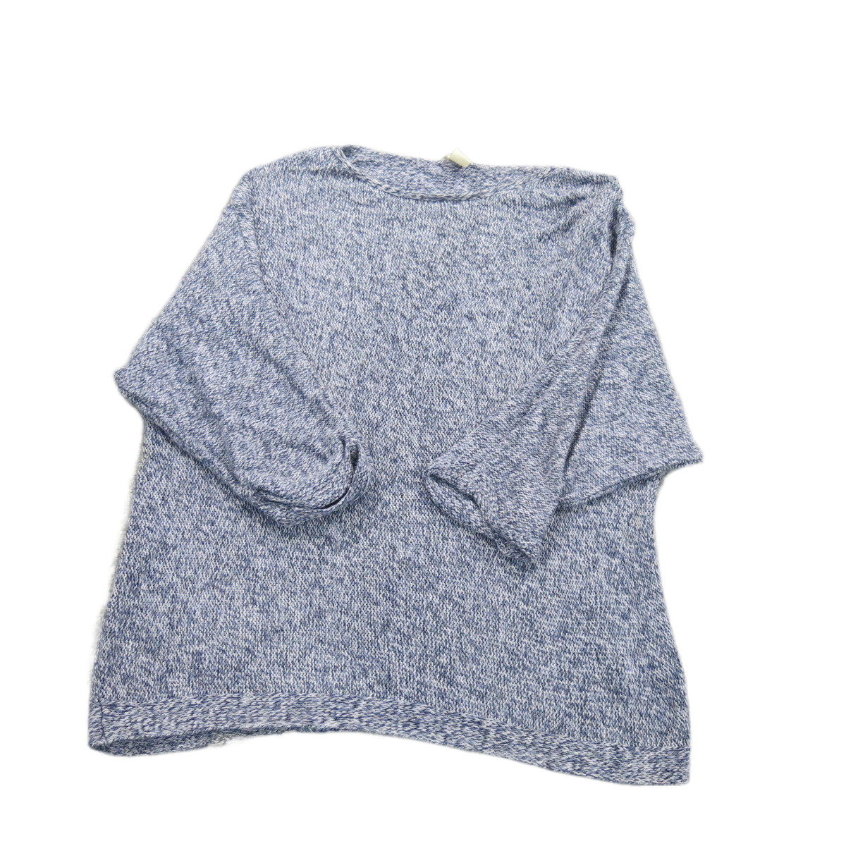 H&M Womens Pullover Sweater Knitted Half Sleeve Boat Neck Gray Size Medium