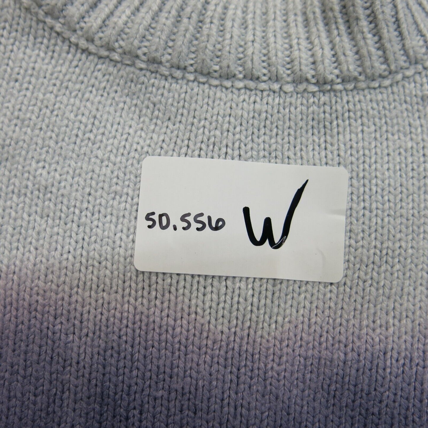Simply Vera Vera Wang Womens Pullover Sweater Crew Neck White Blue Size Small
