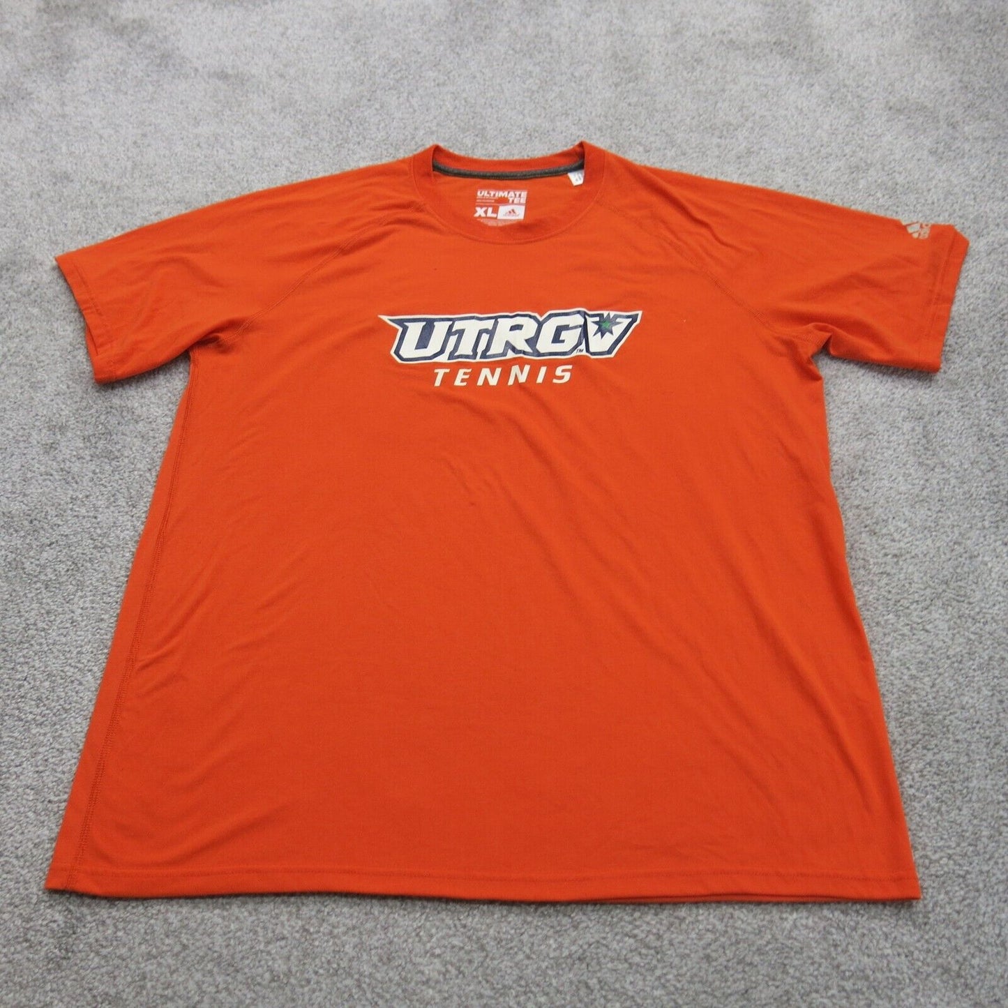 Adidas Mens Ultimate T Shirt Short Sleeve Crew Neck Graphic Print Orange Size XL