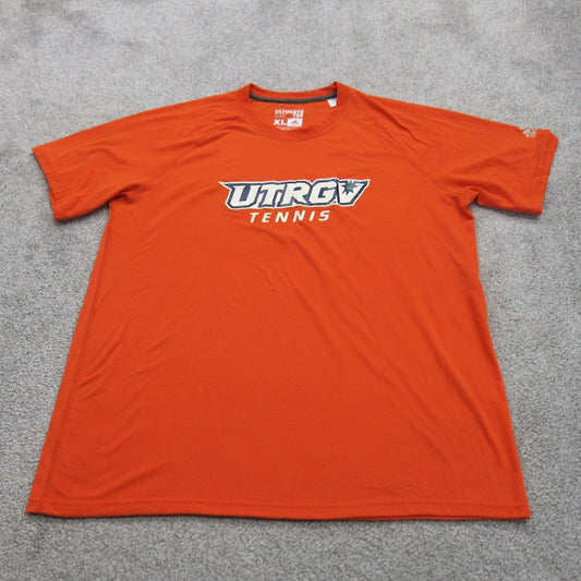 Adidas Mens Ultimate T Shirt Short Sleeve Crew Neck Graphic Print Orange Size XL