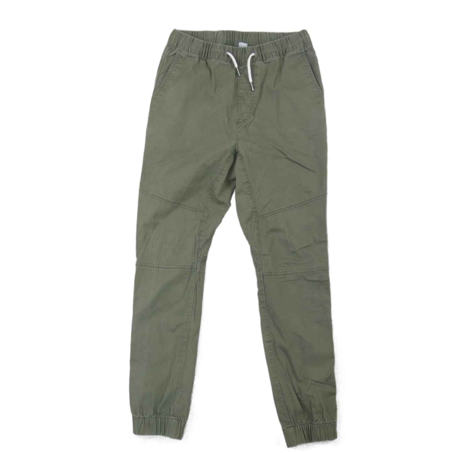 Divided By H&M Womens Pant Jogger High Rise Drawstring Waist Clay Green Size XS