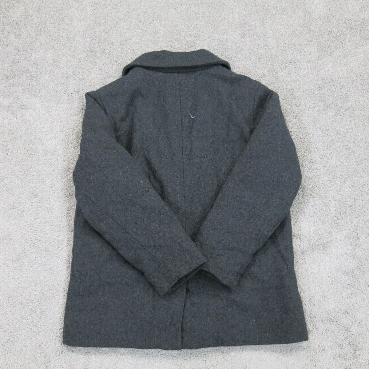 Old Navy Womens Blazer Coat Jacket Double Breasted Long Sleeve Black Size 8