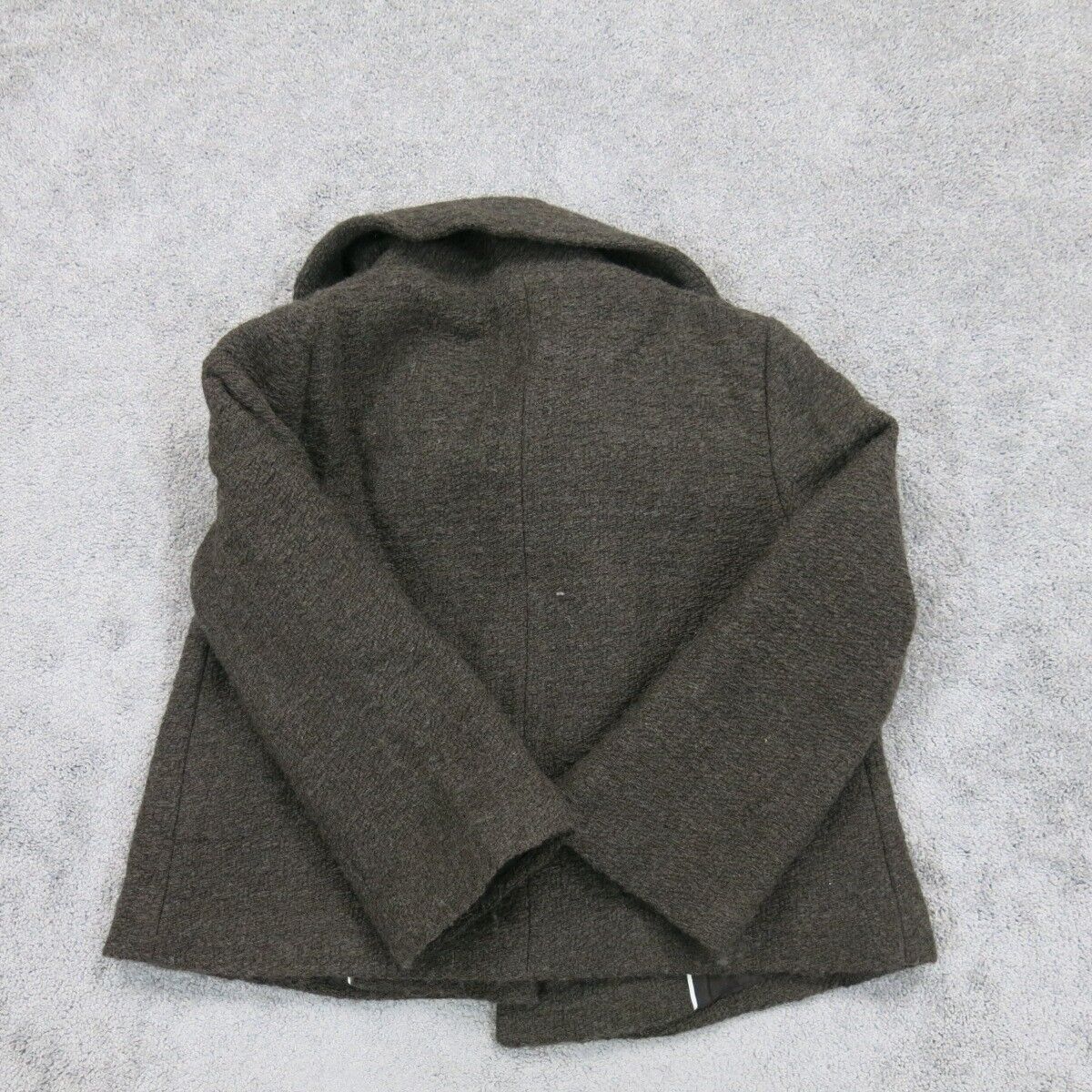 Banana Republic Womens Pea Coat Jacket Long Sleeves Pockets Gray Size 6