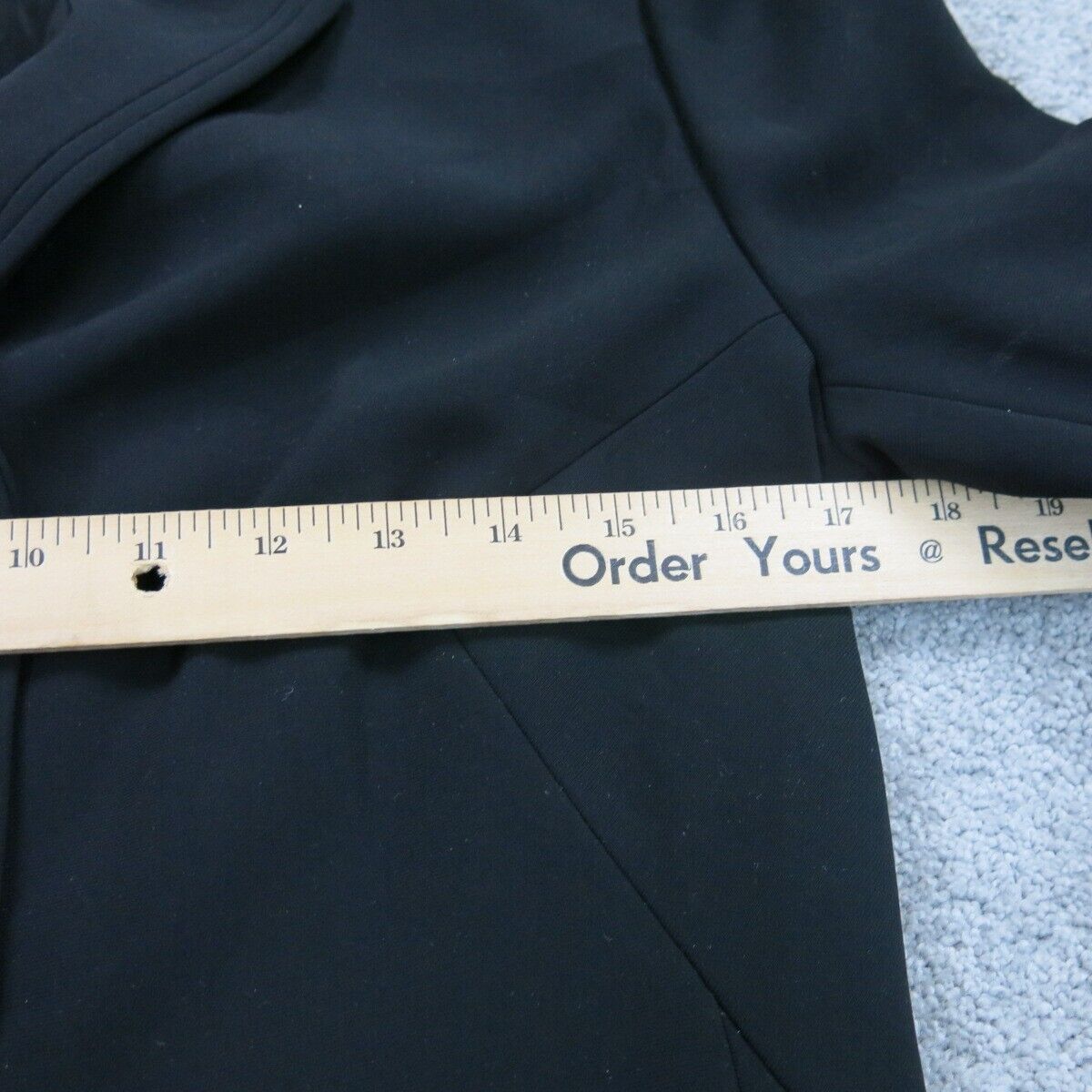 Ann Taylor Womens Blazer Coat Single Breasted Long Sleeve Pocket Black Size 4