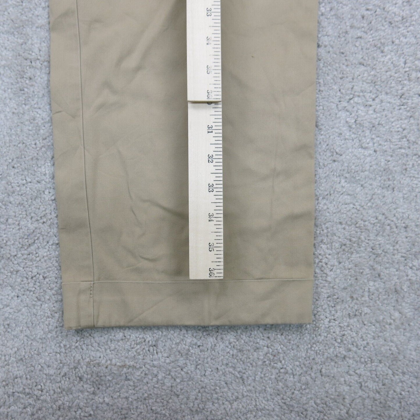 Ralph Lauren Mens Pants Chino Hammond 100% Cotton High Rise Beige Size W35