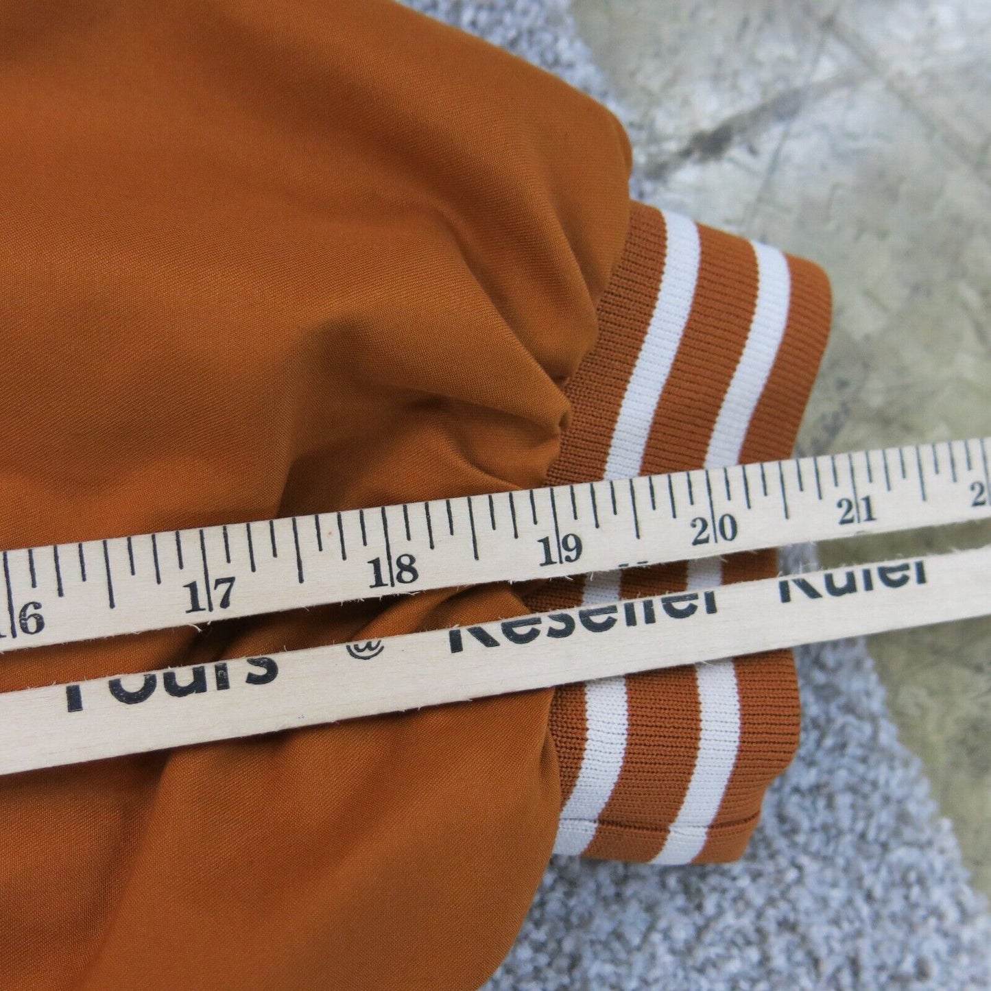 Texas Mens Sports V Neck Coat Longhorns Team Athletics Stretch Orange Size 2XL