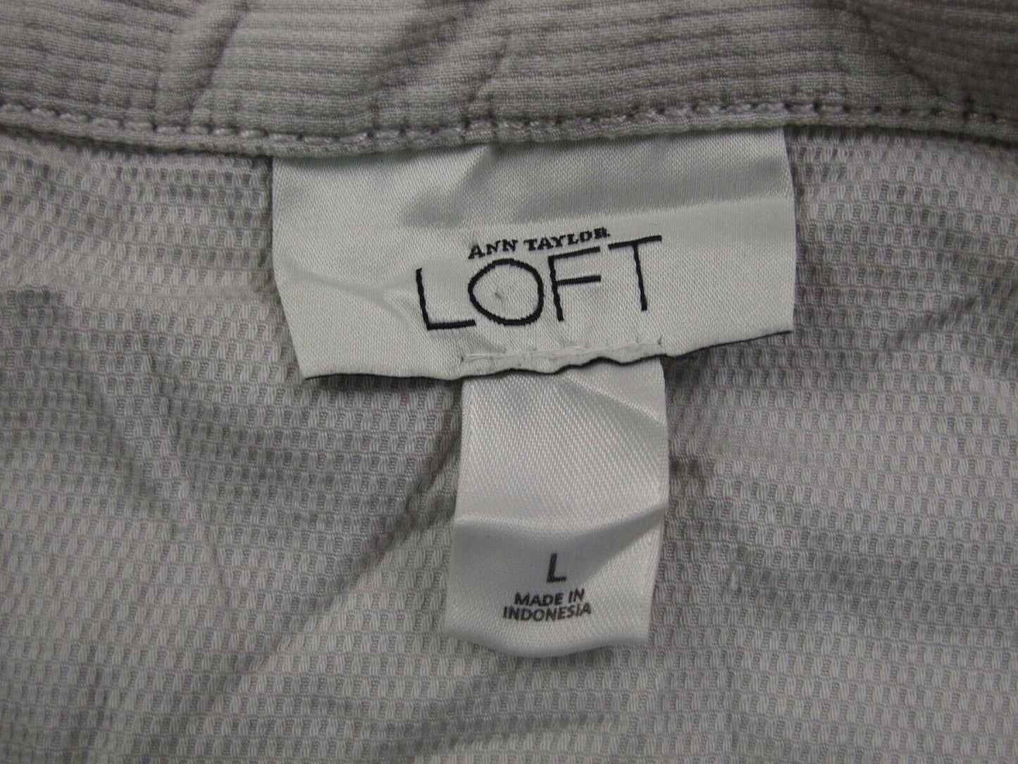 Ann Taylor Loft Womens Blouse Top Bell Sleeves Front Button Off White Size Large