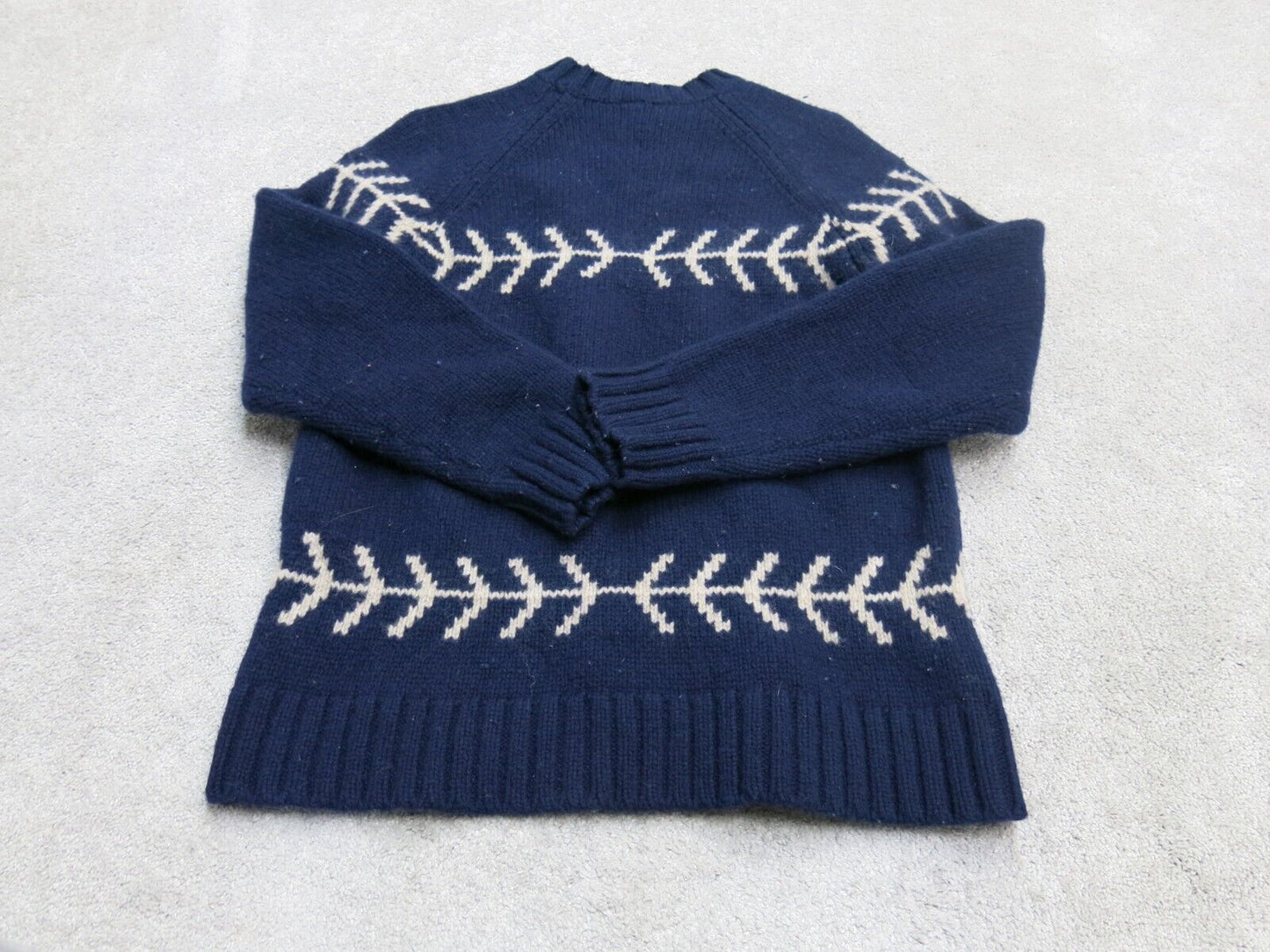 Gap Mens Pullover Crew Neck Sweater Pullover Long Sleeves Blue Size Large