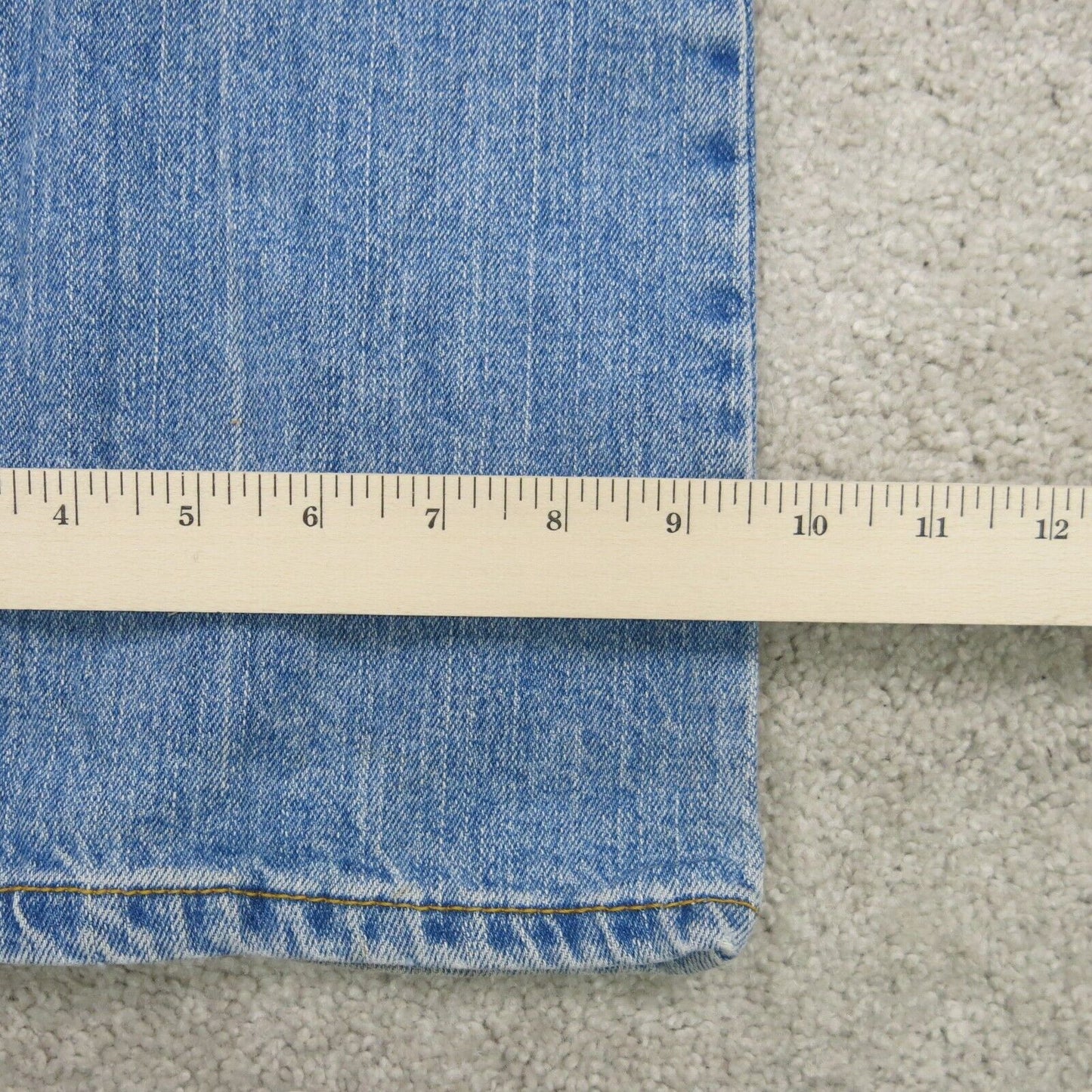 Levis 515 Mens Jeans Bootcut Denim Mid Rise Five Pockets Blue Size 18 Medium